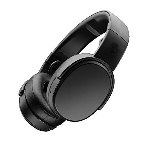 Auriculares Skullcandy Crusher Over-Ear Bluetooth Inalámbricos con Micrófono Integrado, Memory Foam con Aislamiento de Ruido, Stereo Envolvente y Ajustable, Batería con 40 Horas de Duración, Negro
