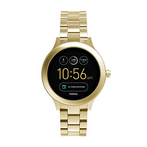 Smartwatch Fossil Q Venture Unisex Gen 3, Caja y brazalete en color dorado de acero inoxidabe, Compatible con Android e iOS