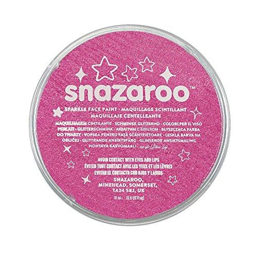 Snazaroo - Pintura facial y corporal, 18 ml, color rosa centelleante