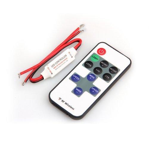SODIAL(R) Controlador Regulador Mini Mando a Distancia para Luz Tira de LED 12A