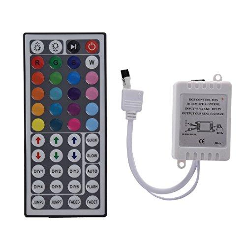 SODIAL(R) IR Remote Control Controlador 44 Tecla p/ RGB LED Tira