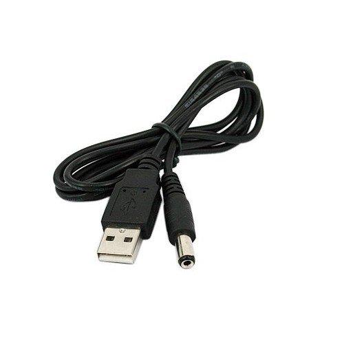 SODIAL(TM) USB a 5.5 mm / 2.1 mm 5V DC Conector Cable de Alimentacion