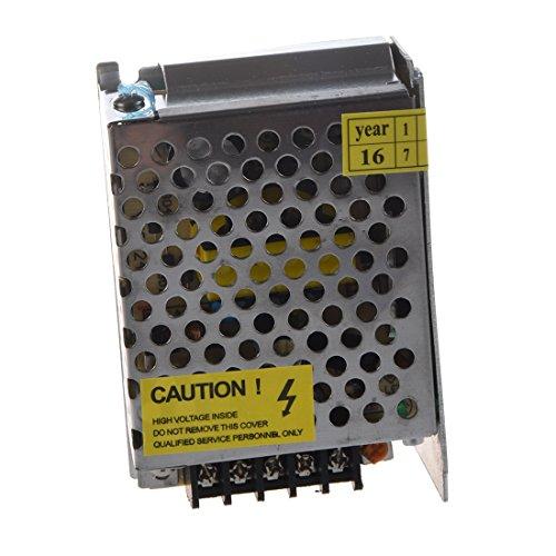 SODIAL (R) - Fuente de alimentación (transformador) interruptor, para tiras LED (85-263 V CA a 12 V CC, 2 A, 24 W)