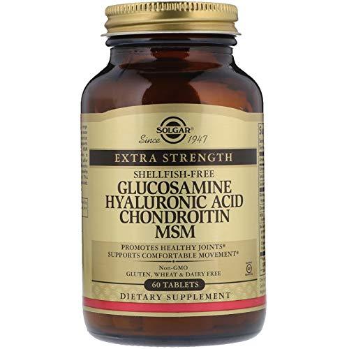 Solgar Glucosamina, Ácido Hialurónico, Condroitina Msm - 60 Tabletas