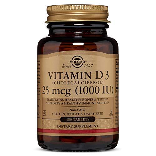 Solgar, Natural Vitamin D3, 1000 IU, 180 Tablets