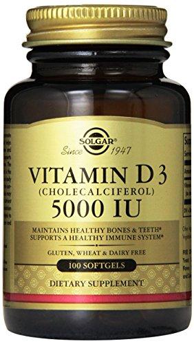 Solgar, Vitamin D3, Cholecalciferol, 5000 IU, 100 Softgels