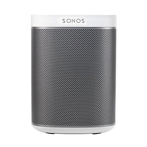 Sonos Play: 1 - Altavoz inteligente compatible con dispositivos Amazon Echo, cabe en cualquier sitio debido a su tamaño y es resistente a la humedad, color blanco