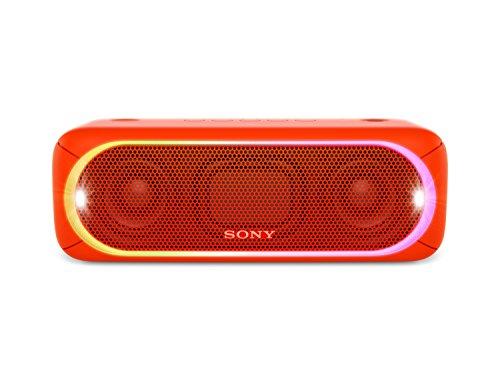 Sony SRS-XB30R - Altavoz inalámbrico portátil con Bluetooth y Extra Bass, Rojo