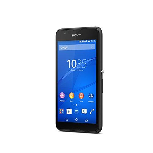 Sony Xperia E4G - Smartphone Libre Android (Pantalla 4.7", cámara 5 MP, 8 GB), Negro (Importado)