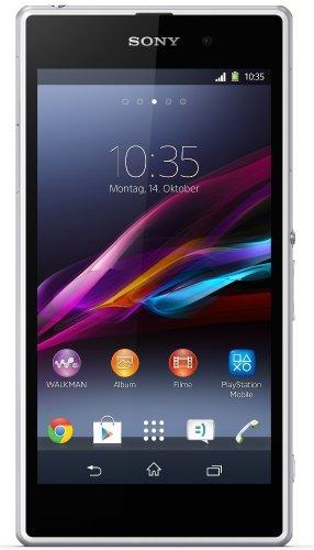 Sony Xperia Z1 - Smartphone libre Android (pantalla 5", cámara 20.7 Mp, 16 GB, 2.2 GHz, 2 GB RAM), blanco (importado)
