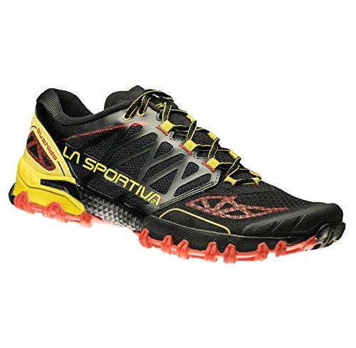 La Sportiva Bushido, Zapatillas de Trail Running para Hombre, Multicolor (Black/Yellow 000), 43.5 EU