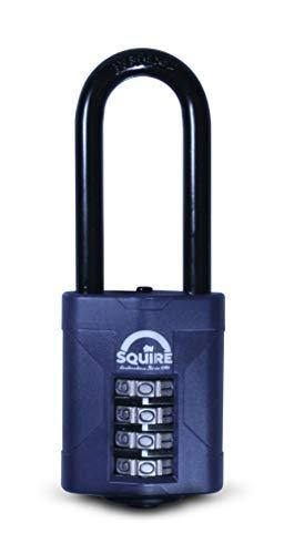 Squire CP50 - Candado de combinación cifrado con horquilla larga (6,4 cm) [Importado de Reino Unido]