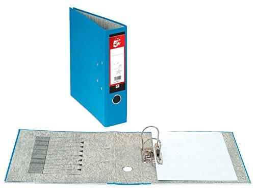 5 Star Lever Arch File 70mm Spine Foolscap Blue [Pack 10]