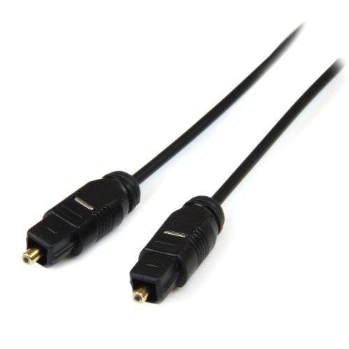 StarTech.com THINTOS15 - Cable TosLink audio digital óptico, 4.6 m, negro