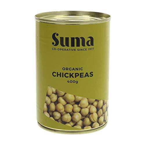 Suma Organic Chick Peas 400 g (Pack of 12)