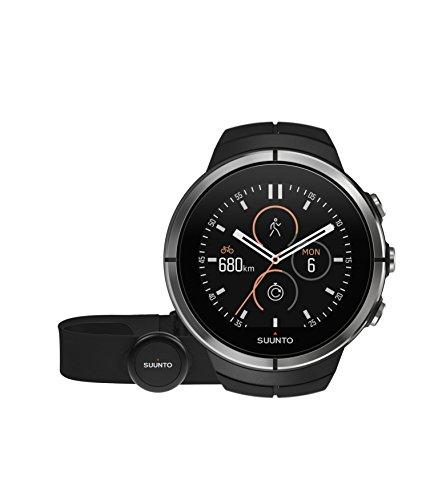 Suunto - Spartan Ultra Black HR - SS022658000 - Reloj Multideporte GPS + Cinturón de frecuencia cardiaca (Talla M) - Talla única