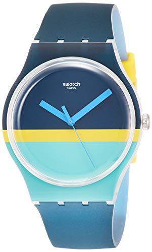 Swatch Reloj Analógico para Hombre de Cuarzo con Correa en Silicona SUOW154