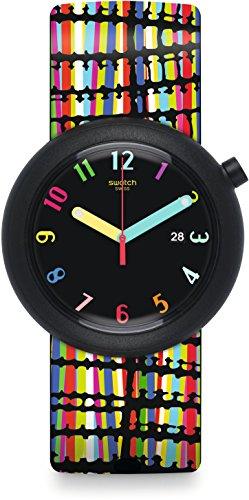 Swatch Reloj Digital de Cuarzo para Mujer con Correa de Silicona - PNB400