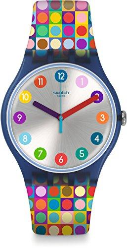 Swatch Reloj Digital de Cuarzo para Mujer con Correa de Silicona - SUON122