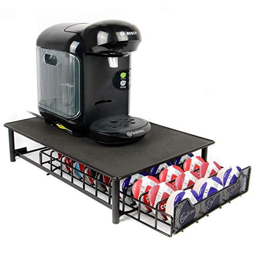 Maison & White Tassimo 60 Pod Holder | Cajón de cápsulas y soporte para máquina de café Negro