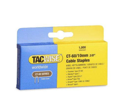 Tacwise CT-60 - Juego grapas CT-60/10mm, 1 paquete con 1000 unidades