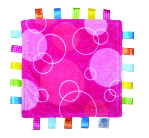 Taggies - manta de seguridad del bebé - burbujas de color rosa 30 x 30cm