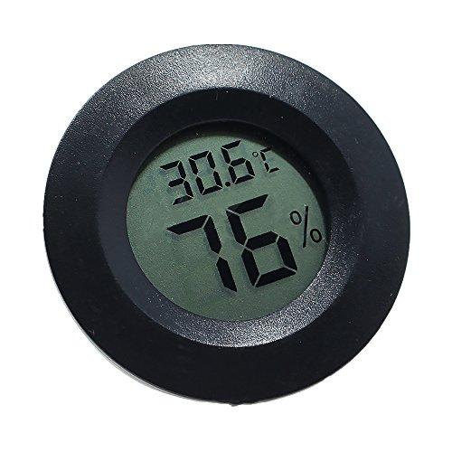 Mini Termómetro Digital , Precisión Higrómetro con Pantalla LCD Grande Detector Indicador para Cocina/Jardín Interior/Casco/Nevera/Armario