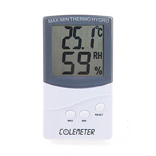 COLEMETER 2 en 1 Termómetro Higrometro LCD Pantalla Medidor Temperatura Termohigrómetro digital Medidor Temperatura y Humedad