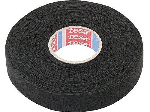 Tesa 51608-00009-00 - Cinta Aislante de algodón (15 mm x 25 m), Color Negro