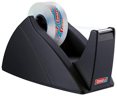 tesa - Dispensador de cinta adhesiva (para rollos de 19 mm x 33 m), color negro