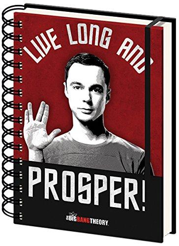 The Big Bang Theory - Bloc de notas (Tamaño A5, Live Long and Prosper diseño