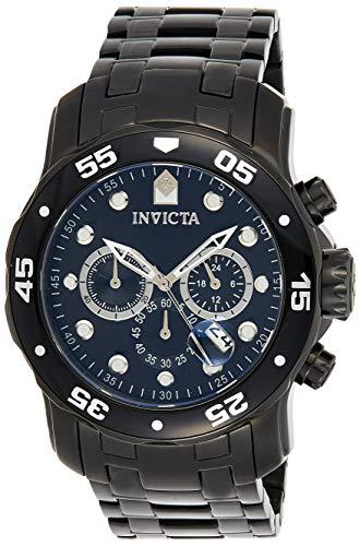 Invicta 0076 Pro Diver - Scuba Reloj para Hombre acero inoxidable Cuarzo Esfera negro