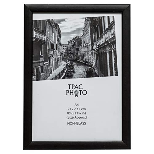 The Photo Album Company PAWFA4B-BLK - Marco de fotos, madera, Negro,  21 x 29,7 cm,