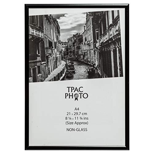 The Photo Album Company PAAFA4B-BLK - Marco de fotos de aluminio DIN A4, color negro