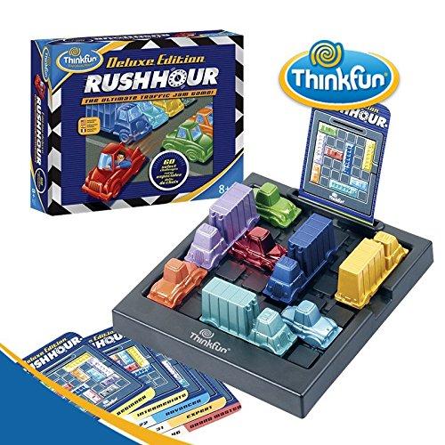 Think Fun - Rush Hour Deluxe, Juego de Mesa en español (TF5050) - Juego: Rush Hour Deluxe
