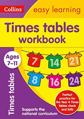 Times Tables Workbook Ages 7-11: New Edition: easy times tables practice book for years 3 to 6 (Collins Easy Learning KS2)
