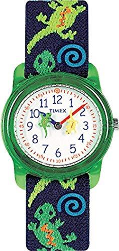 Timex T728814E - Reloj de Cuarzo para niños, Correa Textil, Sumergible a 30 Metros, Multicolor