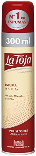 La Toja - Espuma Afeitado Sensible con Aloe Vera y Sales Minerales - 300ml