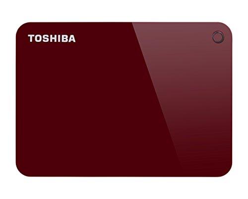 Toshiba Canvio Advance - Portable Disco Duro Externo 2.5 USB 3.0 (2 TB) Color Rojo
