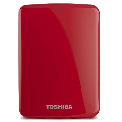 Toshiba Canvio Connect 2TB - Disco Duro Externo (2000 GB, 3.0 (3.1 Gen 1), 5400 RPM, Rojo)