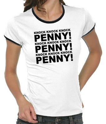 Touchlines The Big Bang Theory - Penny Girlie Ringer T-Shirt - Camiseta / Camisa deportivas, blanco, XL