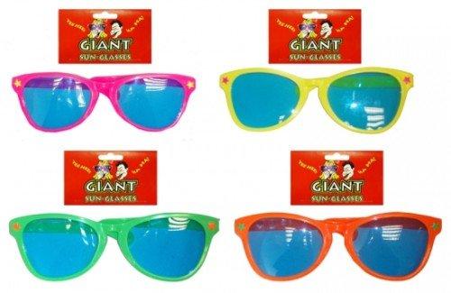 1 Par de Giant Variados Color Plástico Gafas De Sol Disfraz
