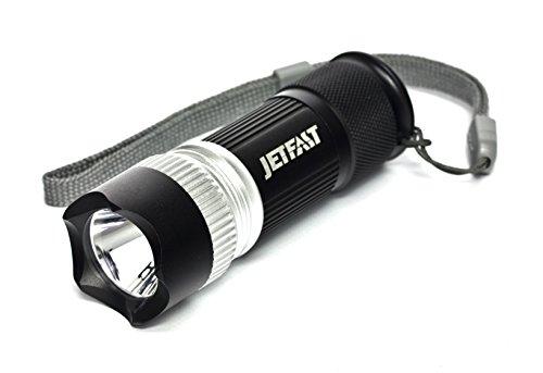 99 m x 34 mm TRA-8 LED JetFast linterna Mini recargable con cargador Pod, negro
