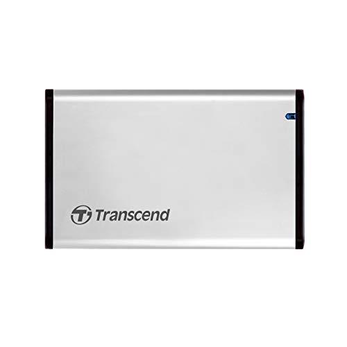 Transcend StoreJet 25S3 - Tarjeta de Memoria SecureDigital (Indicadores led, USB), Plata