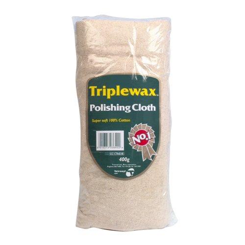 Triplewax - Paño suave para pulido (400 g, 100% algodón)
