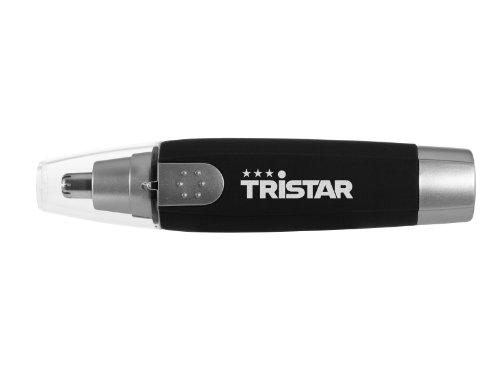 Tristar TR-2587 - Cortapelos de nariz y oreja, sin cable, con mango de goma