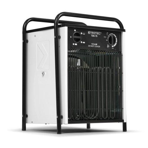 TROTEC TDS 75 - Calefactor eléctrico con 4 etapas, desde 5 kW hasta 15 kW
