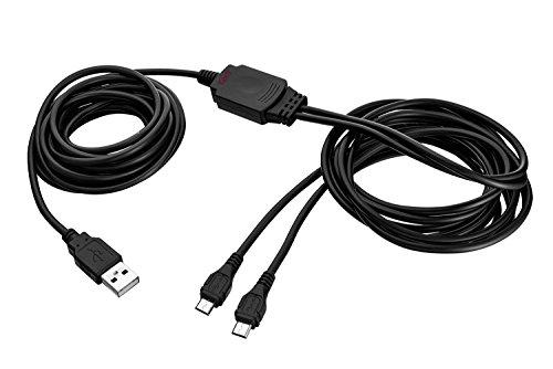 Trust GXT 222 - Cable de Carga y Juego para mandos de PS4, 3,5 Metros, Negro