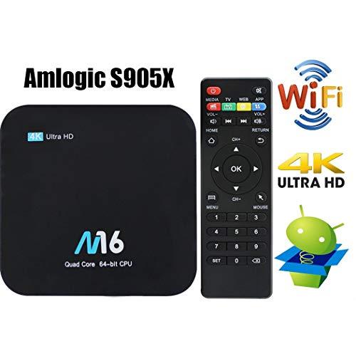TV Box Android 7.1 - VIDEN Smart TV Box Amlogic S905X Quad Core, 1GB RAM & 8GB ROM, 4K*2K UHD H.265, HDMI, USB*2, 2.4GHz WiFi, Web TV Box, Android Set-Top Box [Versión Mejorada]