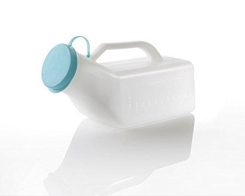 UML1000 Male Urinal Bottle, Secure Cap, Measuring Scale, Easy Grip Handle 1000ml